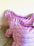 Striped Block Print Cushion, thumbnail 1 of 3