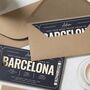 Personalised Gold Foil Barcelona Voucher, thumbnail 6 of 9