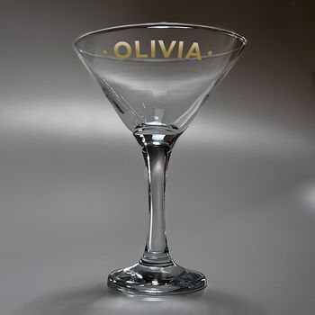 Personalised Gold Cocktail Glass, 5 of 6