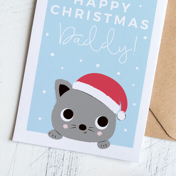 Personalised Cute Cat Christmas Card, 3 of 3