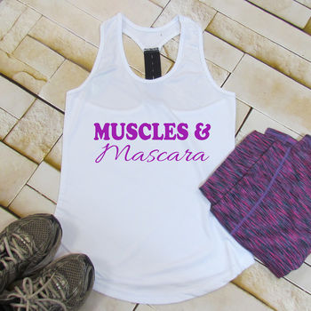 Gym Muscles And Mascara Tri Dri Vest, 6 of 7