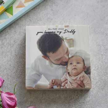 First Father's Day Wooden Photo, 11 of 12
