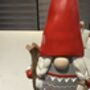 Handcrafted, Ceramic Nordic Skiing Christmas Gonk, thumbnail 6 of 6