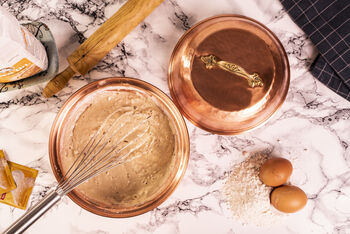 Solid Copper Mixing Bowl With Lid, Two Pieces, 9 of 9