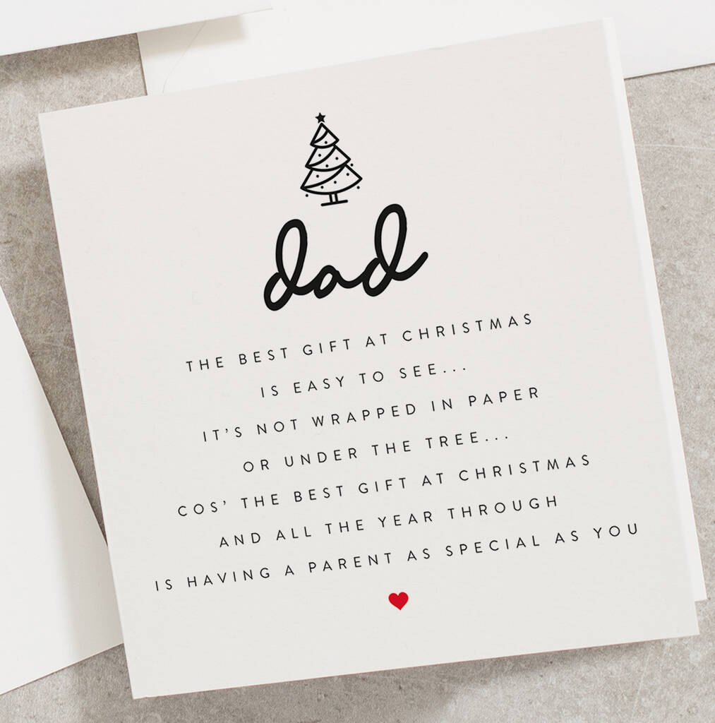 Christmas Poems For Dad