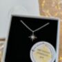 Handmade Sterling Silver North Star Birthstone Christmas Necklace: November Birthstone, thumbnail 1 of 12