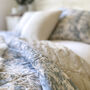 Everly Linen Quilted Throw Duck Egg Blue, thumbnail 1 of 8