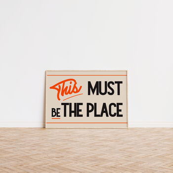 This Must Be The Place Retro Landscape Print, 8 of 9