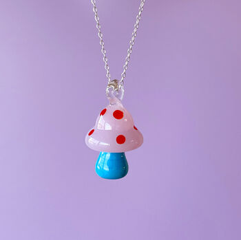 Mushroom Necklace On Sterling Or Gold Filled Chain, 12 of 12