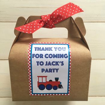 Personalised Train Baking Kit Party Bag, 3 of 3
