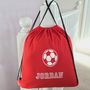 Personalised Traditional Cotton Pe Gym Bag, thumbnail 5 of 5