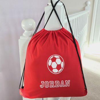 Personalised Traditional Cotton Pe Gym Bag, 5 of 5