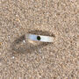 Pink Or Green Tourmaline October Birthstone Ring In Textured Sterling Silver, thumbnail 5 of 12