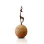 Gazelle Finial Travertine Sphere Box, thumbnail 2 of 2