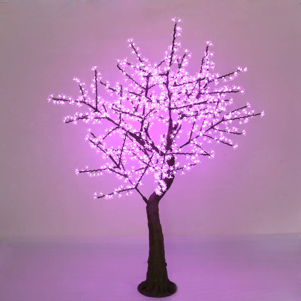 Medium 2m Illuminated LED Tree Pale Pink By Enchanted Trees