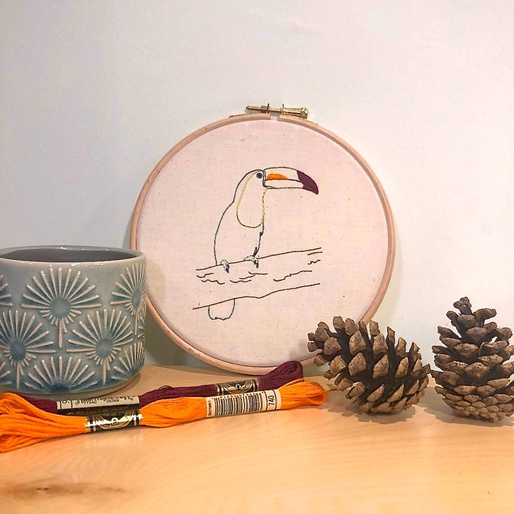 Beginner's Bird Embroidery Kit By The Ellternative