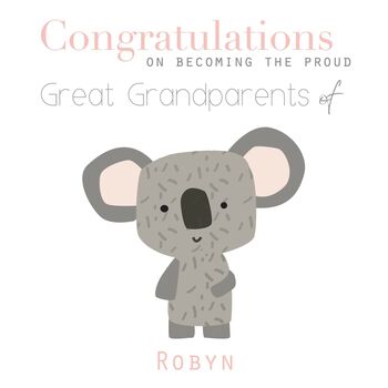 Congratulations On Becoming Grandparent's Greeting Card, 6 of 9