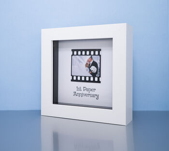 Personalised 1st Paper Anniversary Photo Small Frame Gift, 3 of 4