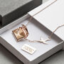 Engraved Secret Message Envelope Swallows Necklace, thumbnail 2 of 12