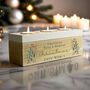 Personalised Christmas Foliage Triple Tea Light Box, thumbnail 3 of 5