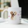 Personalised Labrador Retriever Dog Hearts Pet Gift Mug, thumbnail 1 of 2