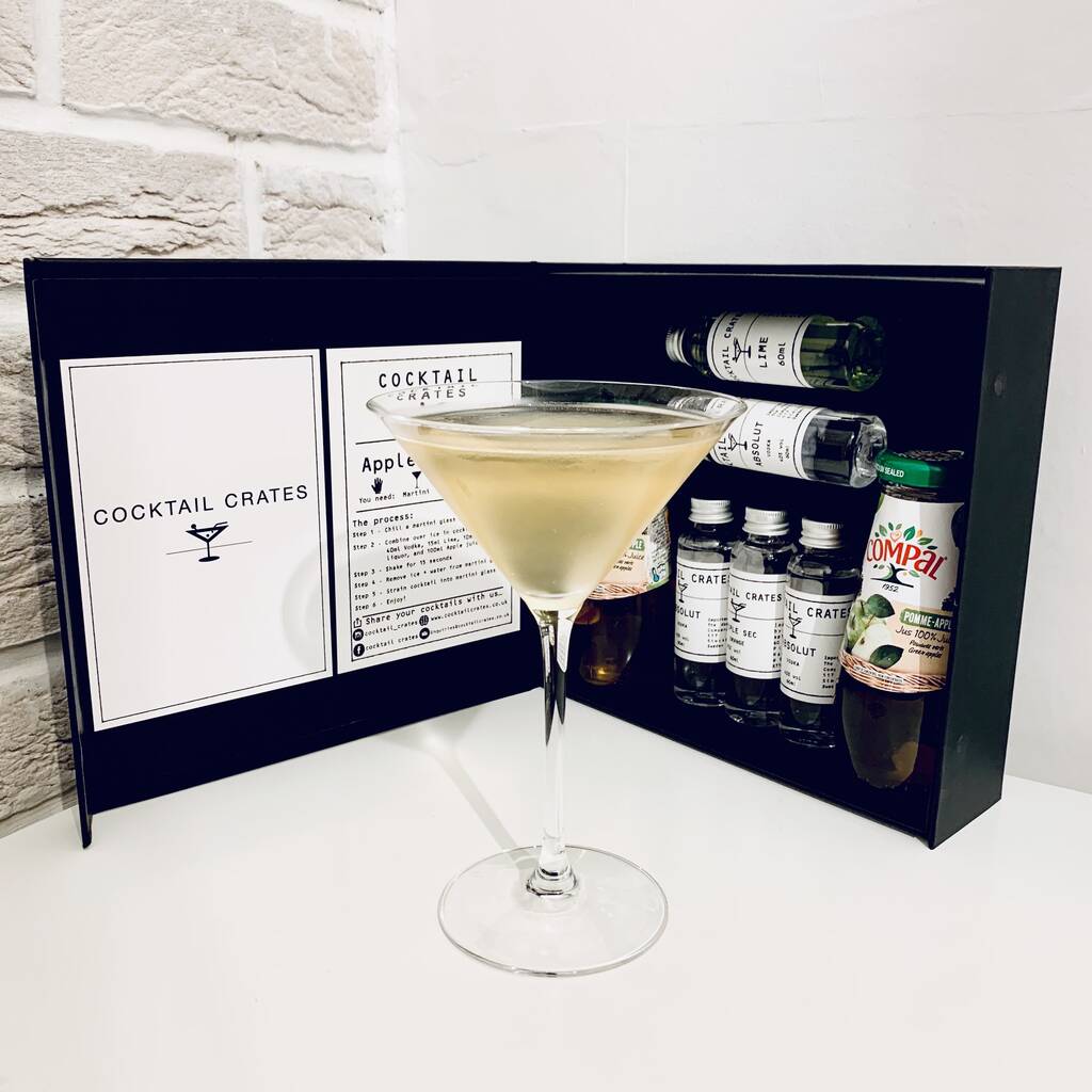 Apple Martini Cocktail Gift Box, 1 of 6