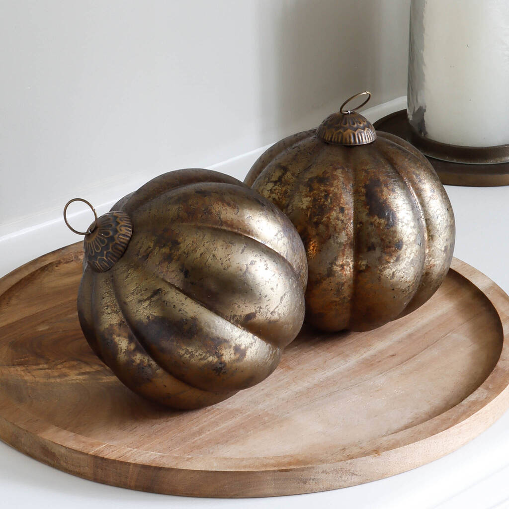 Extra Large Aged Bronze Bauble By Marquis & Dawe