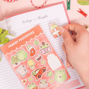 Cute Christmas Planner Sticker Sheets Stocking Filler, 3 of 4