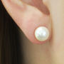 Floating Pearl Sterling Silver Ear Cuff, thumbnail 2 of 4