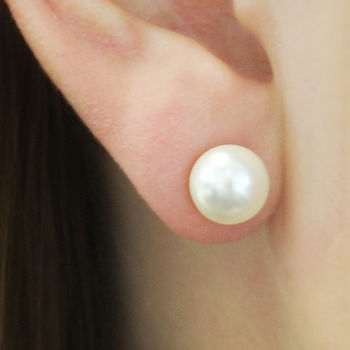 Floating Pearl Sterling Silver Ear Cuff, 2 of 4