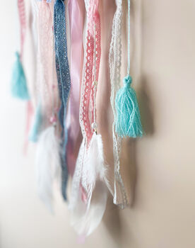 White Pastel Cloud Dream Catcher For Baby Room Wall, 2 of 5