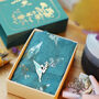 Personalised Rose Gold Foil Birth Flower Scarf, thumbnail 1 of 12