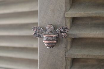 Brass Bee Drawer Cabinet Knob Antique Copper Finish, 2 of 3