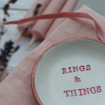 Rings And Things Hand Stamped Trinket Dish, 3 of 5