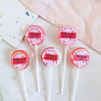 Alcoholic Pink Party Lollipop Gift Set, 2 of 2