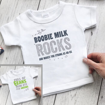 'Boobs And Beans' New Baby Gift Box Set, 3 of 8