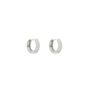 Micro Diamond Huggie Silver Hoop Earring For Men, thumbnail 5 of 7