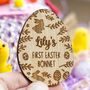 My First Easter Bonnet Hat Topper Wooden Sign, thumbnail 2 of 5