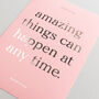 Personalised A Note To Say Metallic Typography Print, thumbnail 5 of 9