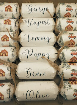 Set Of Six Personalised Plantable Christmas Crackers, 4 of 6