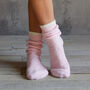Pink Cashmere Bed Socks, thumbnail 1 of 5