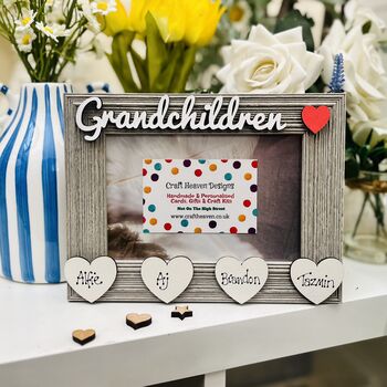 Personalised Grandchildren Photo Frame Birthday Gift, 4 of 12