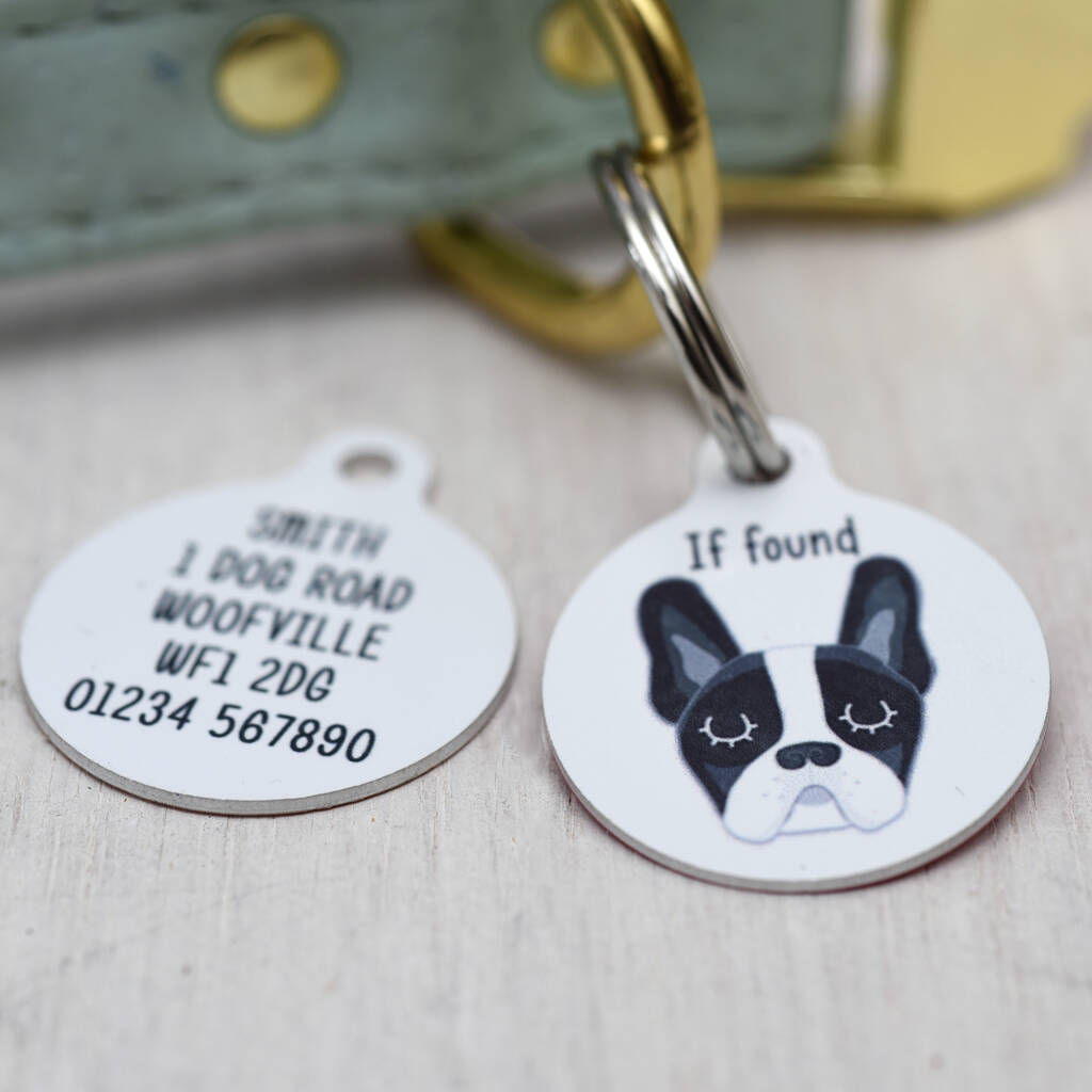 French Bulldog Pet Tag By Hoobynoo