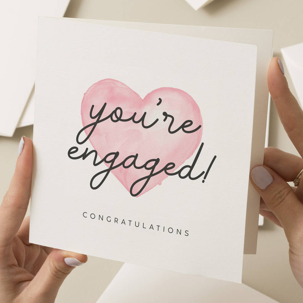 You're Engaged Engagement Card For Friends By Twist Stationery
