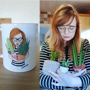 Personalised Plant Lady Mug, 2 of 4