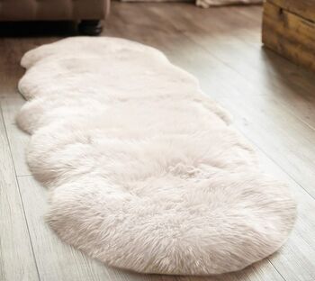 Premium New Zealand Single Sheepskin Long Wool Rug Medium, 10 of 12