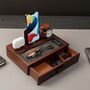 Wooden Phone Stand Christmas Gift For Men Walnut, thumbnail 6 of 7