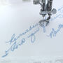 Custom Handwriting Lace Handkerchief For Bride, thumbnail 4 of 6