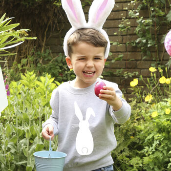 Easter Children's Bunny Rabbit Sweatshirt Jumper, 3 of 7