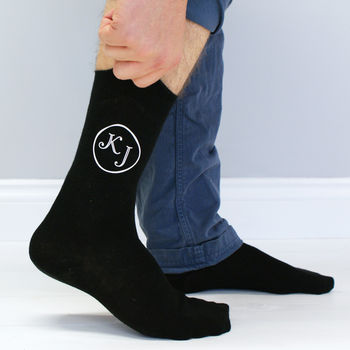 Personalised Ankle Monogram Men's Socks, 2 of 5